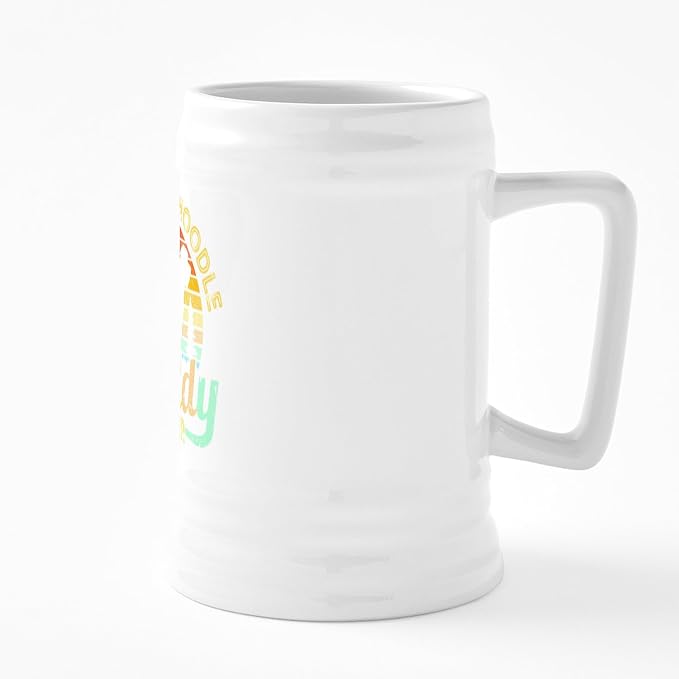 Керамическая пивная кружка CafePress Schnoodle Dad объемом 25 унций.