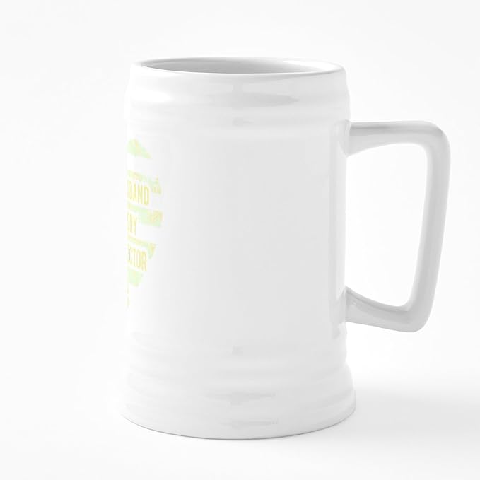 Кружка для пива CafePress Husband Daddy Protector Heart объемом 25 унций (740 мл) из керамики.