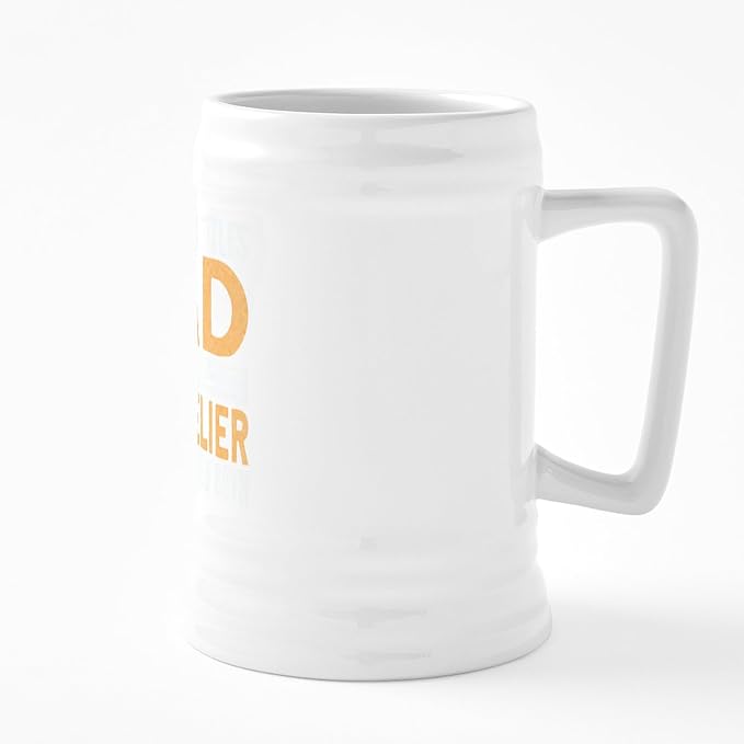 Керамическая пивная кружка CafePress «Папа и сомелье» объемом 25 унций.