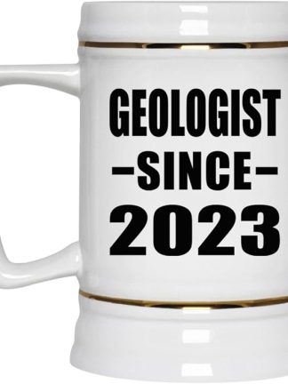 Designsify Gifts, Геолог с 2023 года, Керамическая кружка-бокал объемом 22 унции с ручкой для заморозки — подарок на день рождения, годовщину, Рождество, День матери, День отца, вечеринку, для мужчин, женщин, для него, для нее, для друга.