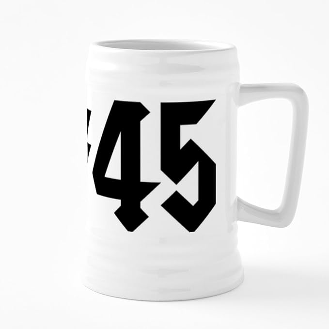 CafePress 86 45 Анти-Трамп Импичмент Свержение Дональда Де 25 унций Керамическая пивная кружка
