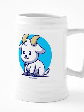 CafePress Hail Satan 25 oz Ceramic Beer Stein Mug
