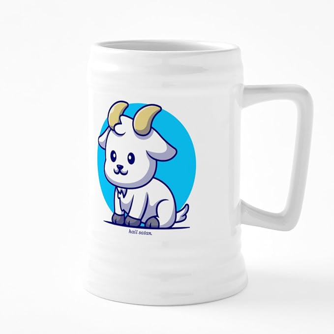 CafePress Hail Satan 25 oz Ceramic Beer Stein Mug