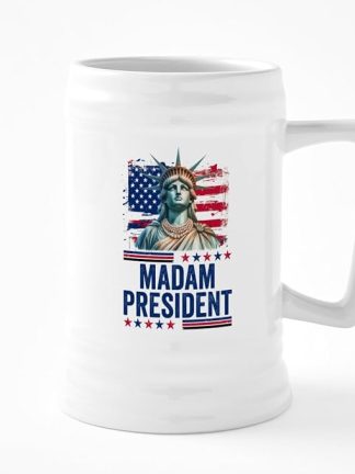 Керамическая пивная кружка CafePress Madam President объемом 25 унций.