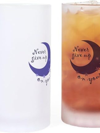 CafePress НИКОГДА НЕ ОТКАЗЫВАЙТЕСЬ ОТ МЕЧТ Кружка для пива Frosted Stein 16 унций (473 мл) из матового стекла