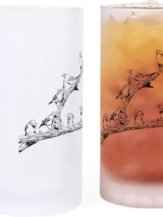 Пивная кружка CafePress Zebra Finch Frosted Stein объемом 16 унций (473 мл) из матового стекла.