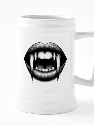 Керамическая пивная кружка CafePress Vampire Bite объемом 25 унций.