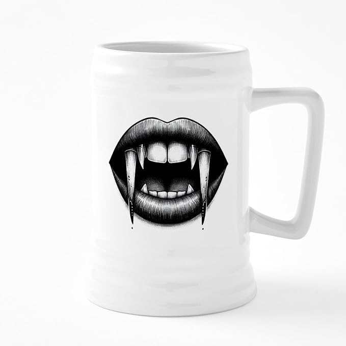 Керамическая пивная кружка CafePress Vampire Bite объемом 25 унций.