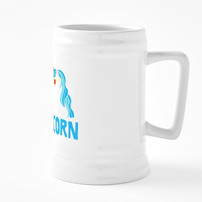 Керамическая пивная кружка CafePress Dadacorn объемом 25 унций.
