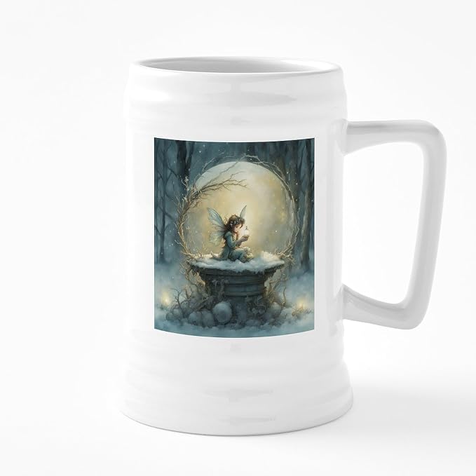 Рождественское пожелание от CafePress: керамическая пивная кружка объемом 25 унций.