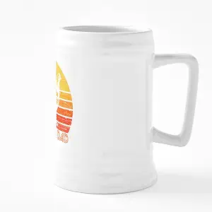 Винтажная ретро-пивная кружка CafePress Chicken Dad объемом 25 унций.