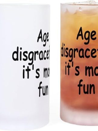 CafePress Disgracefully 2 Frosted Stein 16 oz Frosted Glass Beer Mug