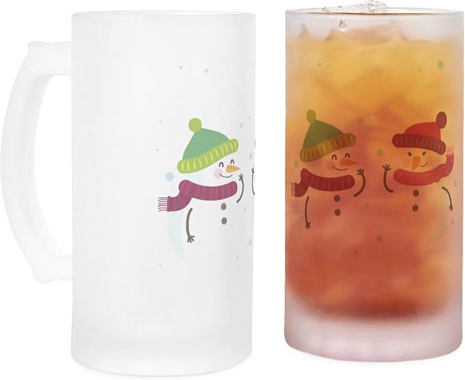 CafePress Кружка для пива из матового стекла объемом 16 унций (473 мл) для молодоженов и их первой свадьбы.