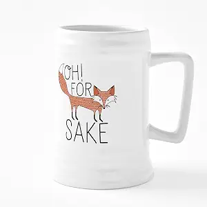 CafePress Oh! For Fox Sake 25 унций Керамическая пивная кружка