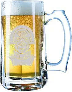 Hat Shark What A Joke Peace Guy Anti Hero TV Show Parody - Giant Engraved Beer Mug Stein, 25 oz