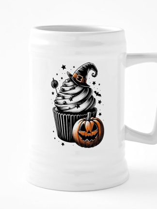 Кружка-пивная кружка CafePress на тему Хэллоуина Кекс объемом 25 унций (740 мл)