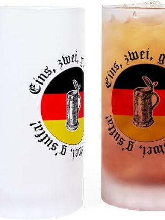 CafePress Oktoberfest Toast Frosted Stein 16 oz Frosted Glass Beer Mug