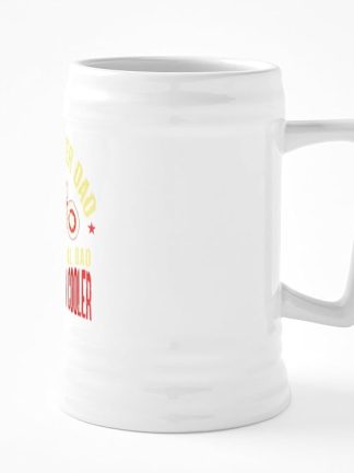 CafePress I'm A Biker Dad Керамическая пивная кружка объемом 25 унций