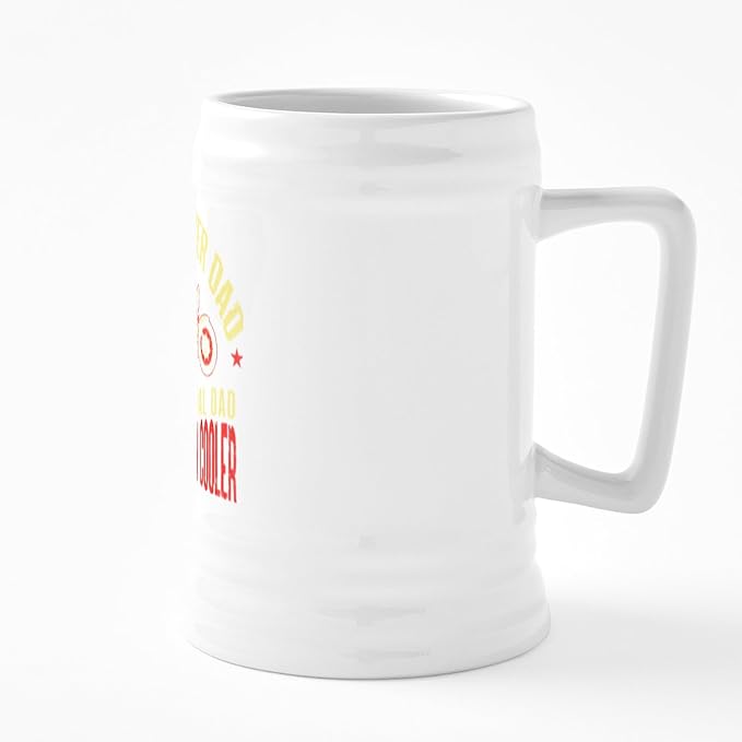 CafePress I'm A Biker Dad Керамическая пивная кружка объемом 25 унций