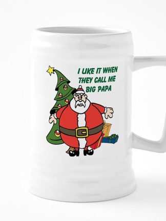 CafePress I Like It When They Call Me Big Papa 25 oz Ceramic Beer Stein Mug