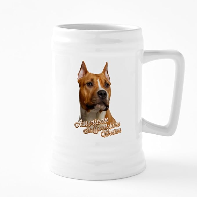Керамическая пивная кружка CafePress Pit Bull объемом 25 унций.