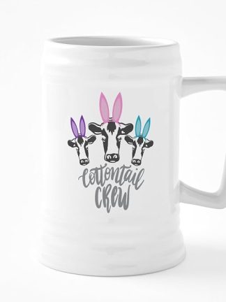 Керамическая пивная кружка CafePress COTTONTAIL CREW объемом 25 унций.
