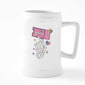 Купон CafePress Anti Valentine Club на керамическую пивную кружку объемом 25 унций.