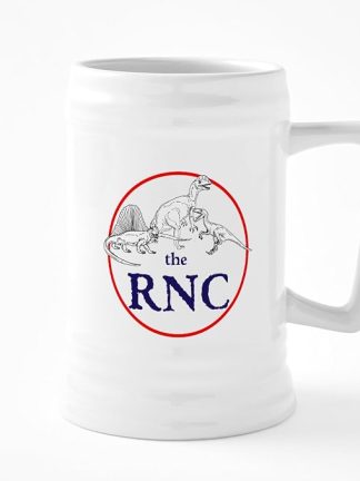 CafePress The RNC, Dinosaurs Ceramic Beer Stein Mug 25 oz