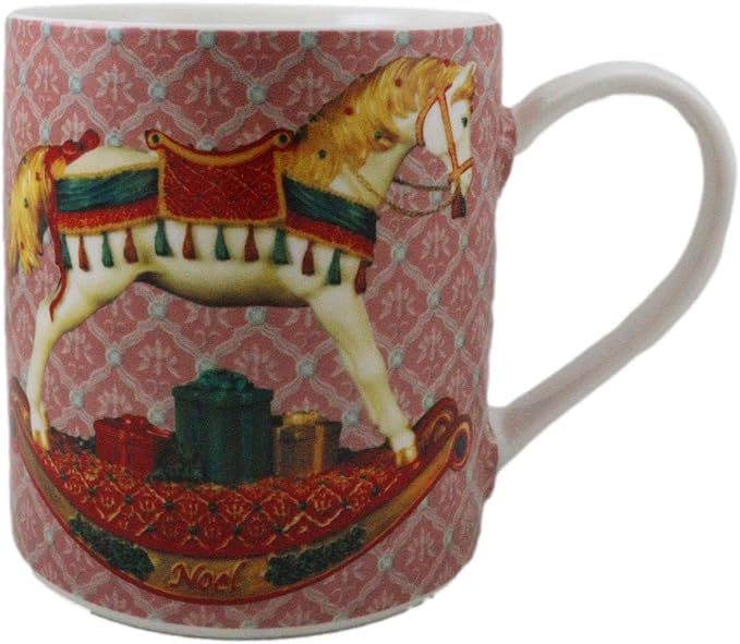 Кружка для кофе Ebros Gift «Тропа расписных пони» в стиле вестерн, рождественский вертеп «Первое Рождество», керамическая кружка объемом 11 унций (325 мл).