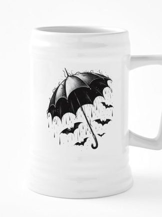 Керамическая пивная кружка CafePress Дождь из летучих мышей объемом 25 унций.