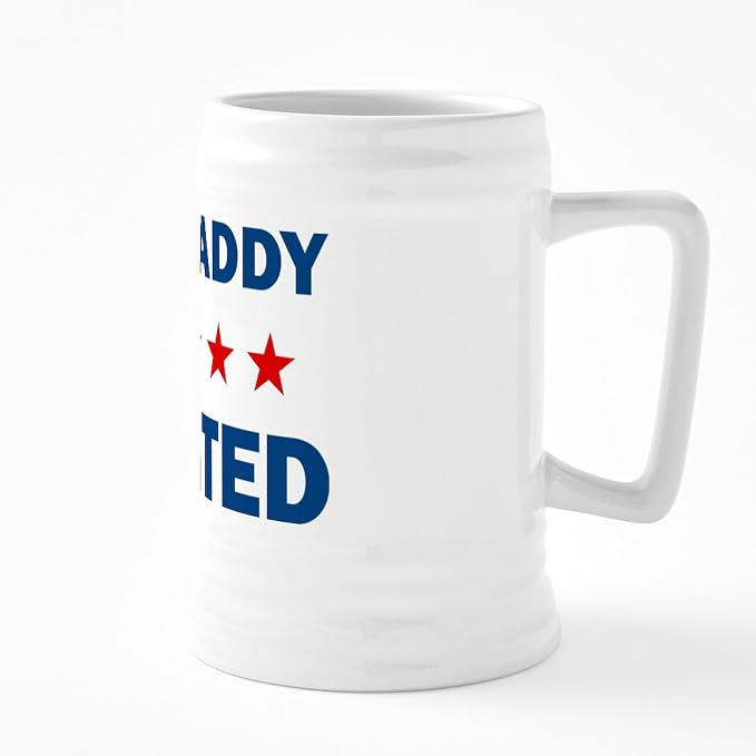 CafePress Gas Daddy Wanted 25 oz Ceramic Beer Stein Mug
