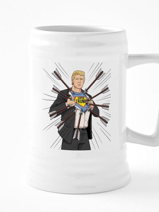 CafePress Супер Трамп всё ещё стоит на ногах, керамическая пивная кружка объёмом 25 унций.