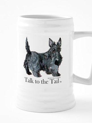Керамическая пивная кружка CafePress с изображением шотландского терьера и надписью Attitude объемом 25 унций.