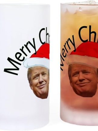CafePress Merry Christmas Frosted Stein 16 oz Frosted Glass Beer Mug