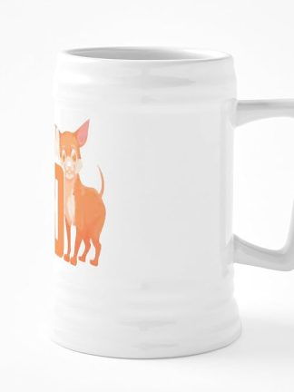 Керамическая пивная кружка CafePress Chihuahua Dad объемом 25 унций.