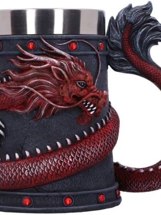 Кружка Nemesis Now Dragon Coil, красная, 16 см