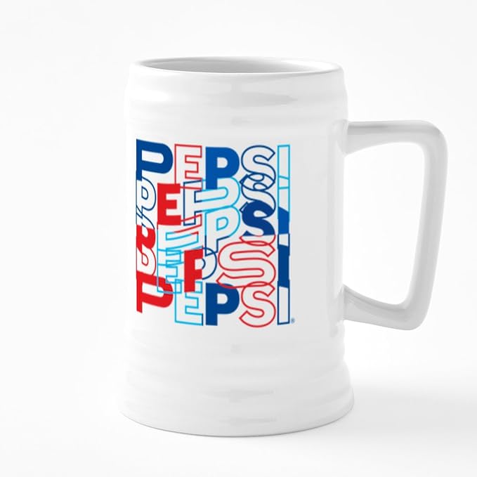 Керамическая пивная кружка CafePress Pepsi с различными буквами, 25 унций.