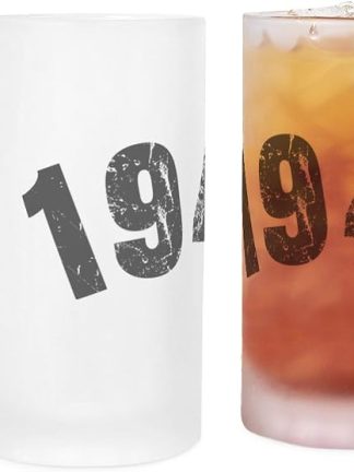 Пивная кружка CafePress из матового стекла, 16 унций, винтажная, 1946 года выпуска.