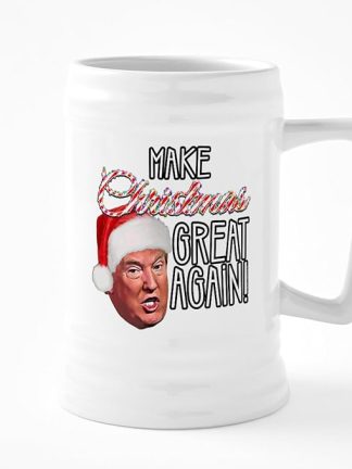 CafePress Дональд Трамп Великая Рождество Керамическая пивная кружка 25 унций