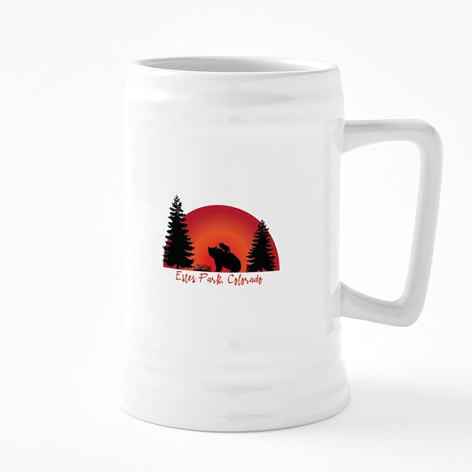 Керамическая пивная кружка CafePress Estes Park Colorado объемом 25 унций.