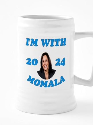 CafePress I'M With Momala Керамическая пивная кружка объемом 25 унций