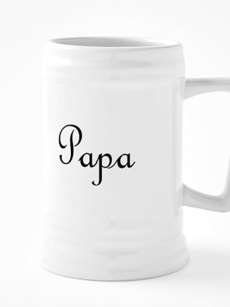 Керамическая пивная кружка CafePress Papa объемом 25 унций.