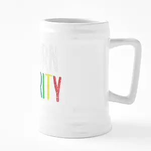 CafePress Хэллоуинский костюм для папы, мамы и дочери (взрослый), керамическая пивная кружка «Единорог» объемом 25 унций.