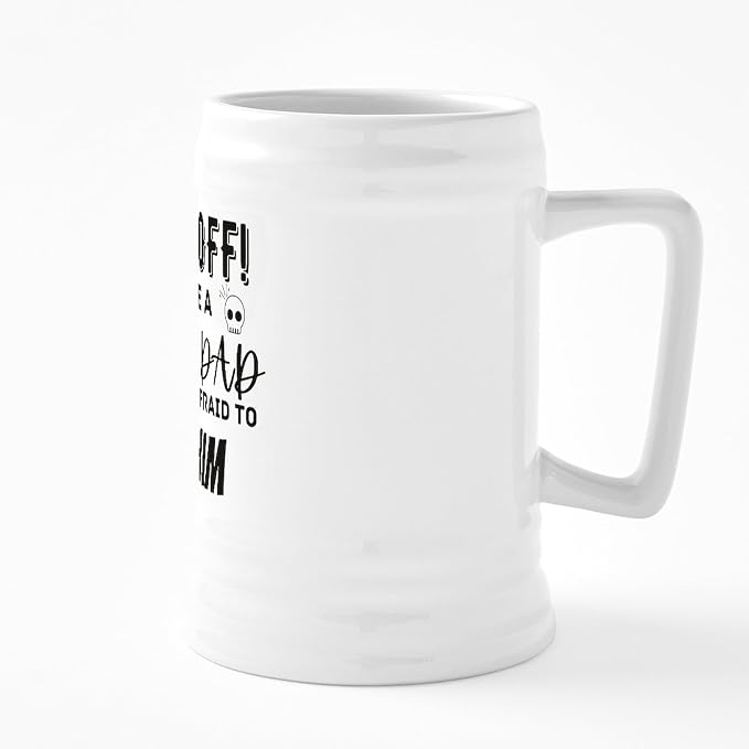 CafePress I Have A Crazy Dad Керамическая пивная кружка объемом 25 унций