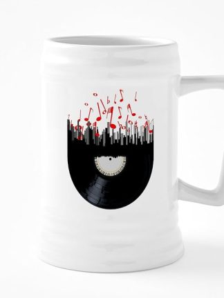 Керамическая пивная кружка CafePress City Music объемом 25 унций.
