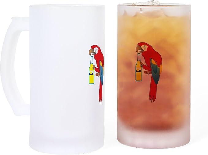 CafePress PARTY PARROT Матовая кружка для пива, 473 мл
