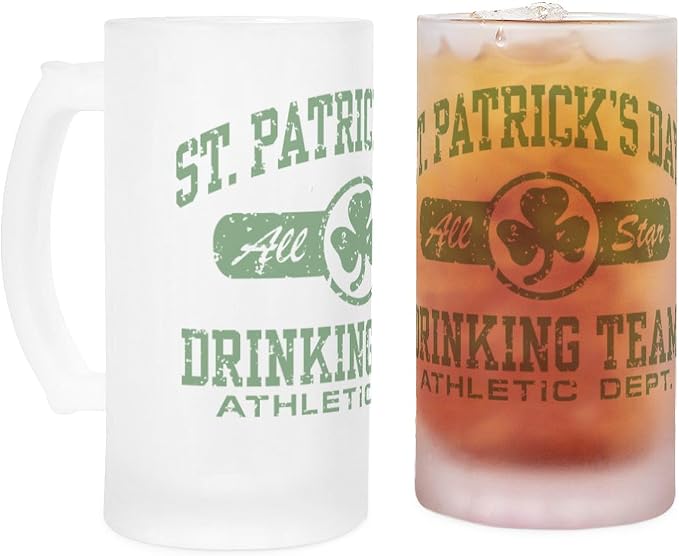CafePress Stpatdrinkas Матовая кружка для пива объемом 16 унций
