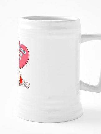 CafePress Mom Dad, I Love You 25 oz Ceramic Beer Stein Mug