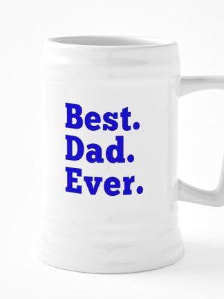 CafePress Лучшая папа на свете! Керамическая пивная кружка объемом 25 унций.