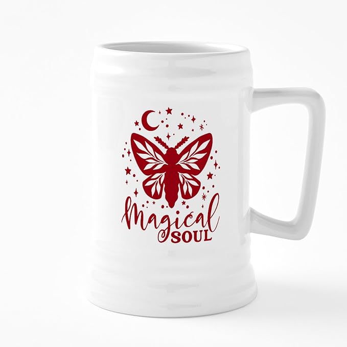 CafePress MAGICAL SOUL Керамическая пивная кружка объемом 25 унций